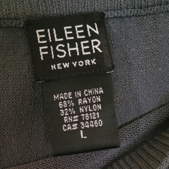 EILEEN FISHER Jersey Knit Stretch Straight Grey Skirt Size Large - Picture 5 of 5